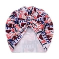 thumbnail image 1 of Otqutp Toddler Comfort Hat 0 to 3Years Baby Boys Girls Floral Tie-Dye Letter Print Cap Beanie Bowknot Elastics Turban Hat, 1 of 2