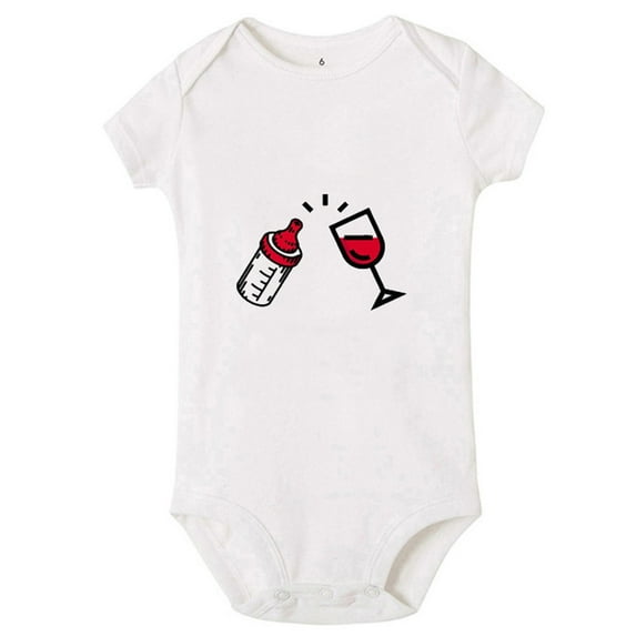 Otqutp Toddler Cute Playsuit Baby Girls And Boys Short Sleeve Born To Crawl Off Roading Cute Bodysuit Baby Romper 0 to 24 Months