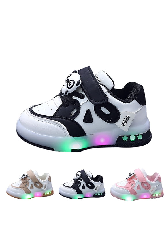 Toddler Cute Sneakers Baby Walking Athletic Shoes Boys Girls Lightweight Sneakers Wide Slip On Running Trainers