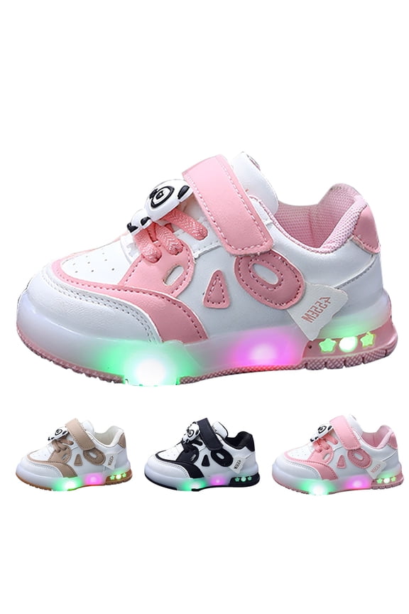 Toddler Cute Sneakers Baby Walking Athletic Shoes Boys Girls Lightweight Sneakers Wide Slip On Running Trainers