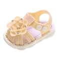 thumbnail image 1 of Otqutp Toddler Dress Footwear Toddler Baby Girls Shoes Breathable Shoe Dew Toe Shoe Bag Head Sandals Girl Sandals Baby Soft Shoe Covers Sandals for 0 To 3 Years, 1 of 5