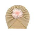 thumbnail image 1 of Otqutp Toddler Dress Hat Kids Boys Girls Stretch Soild Flower Breathable Hat Caps Breathable Headwear for 0 to 3Years, 1 of 2