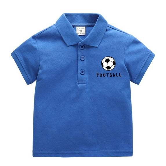 Otqutp Toddler Fashion Blouse Baby Kids Boy Girl Solid Casual Short Sleeve Shirt Pullover Tops Cute Shirts Clothes for Party School Birthday