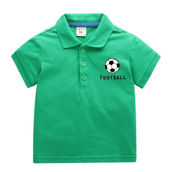 Otqutp Toddler Fashion Blouse Baby Kids Boy Girl Solid Casual Short Sleeve Shirt Pullover Tops Cute Shirts Clothes for Party School Birthday