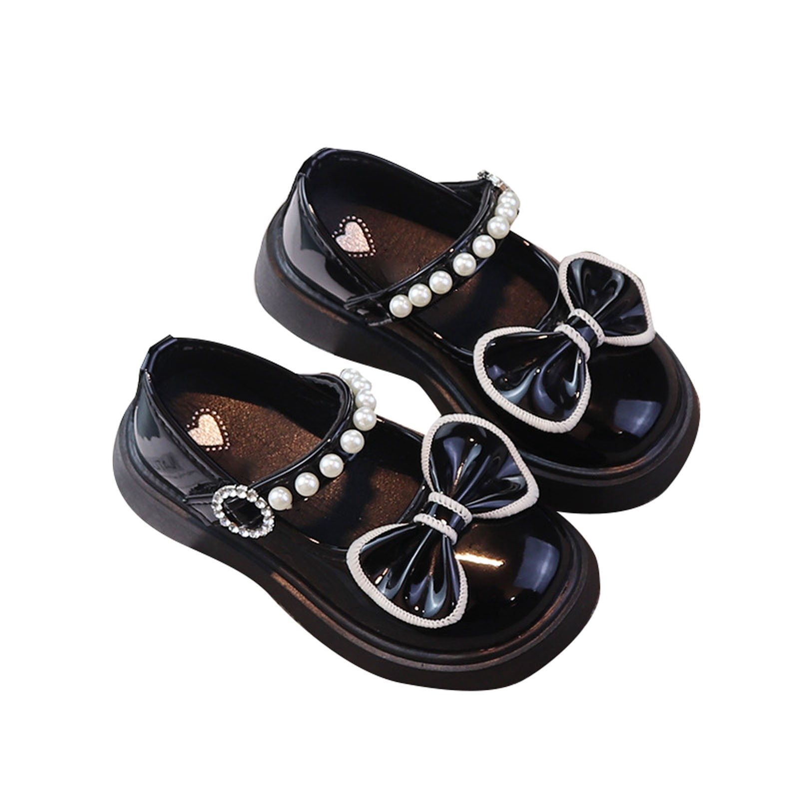 Otqutp Toddler Girl Shoes Girl's Leather Shoes Dress Shoes Princess ...