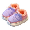 thumbnail image 1 of Otqutp Toddler Girls Boys Snow Boots Outdoor Warm Non Slip Indoor Warm Shoes Small Large Children's Winter Non Slip Shoes for Cold Weather Outdoor(Purple,3.5-4 Years), 1 of 1