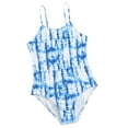 thumbnail image 1 of Otqutp Toddler Girls Dinosaur Swimming One Piece Kids Cute Tie Dye Swimsuit Adjustable Straps Floral Print Rainbow Bathing Suit Modest Beach Swimwear, 1 of 4