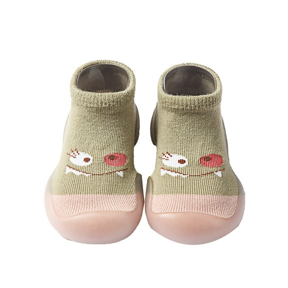 Otqutp Toddler Girls Knit Sneaker Baby New Born Boys Girls Sock Shoes Indoor First Walking Shoes Non Slip Comfy Casual Light