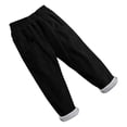 thumbnail image 1 of Otqutp Toddler Kids Boys Girls Fashion Breathable Thick Pants Autumn and Winter Casual Orduroy Warm Pants Soft and Comfortable Leggings(Black-A,10-11 Years), 1 of 7
