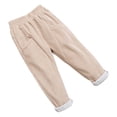 thumbnail image 1 of Otqutp Toddler Kids Boys Girls Fashion Breathable Thick Pants Autumn and Winter Casual Orduroy Warm Pants Soft and Comfortable Leggings(White-A,12-13 Years), 1 of 7