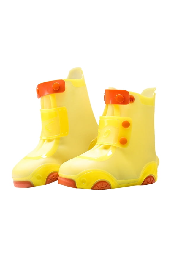 Toddler Kids Rain Shoe Covers Unisex Lightweight Waterproof Boots for Children Boys Girls Reusable Galoshes