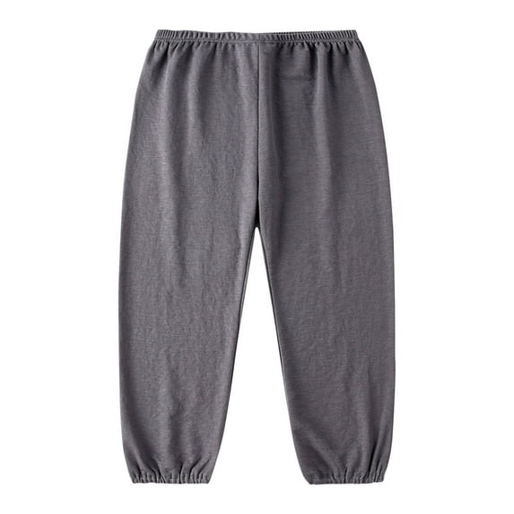Otqutp Toddler Kids Sweatpants Summer Boys Girls Wide Leg Lightweight Elastic Waist Joggers Pants Baggy Athletic Pants