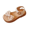 thumbnail image 1 of Otqutp Toddler Lightweight Footwear Girls' Sandals Summer Children's Soft Sole Shoes Fashion Girl Bow Princess Shoes Baby Beach Shoes Toddler Flower Wedding Party Shoes, 1 of 9