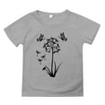 thumbnail image 1 of Otqutp Toddler Long Sleeve Tops Summer Children's Wear Dandelion Cute Print Children's Round Neck T Shirt Medium Short Sleeve Top for Children, 1 of 3