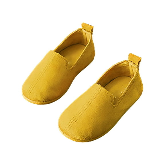 Otqutp Toddler Nonslip Shoes Cute Baby Girls Shoes Fashion Girls Autumn Casual Shoes Solid Color Simple Flat Lightweight Shoes