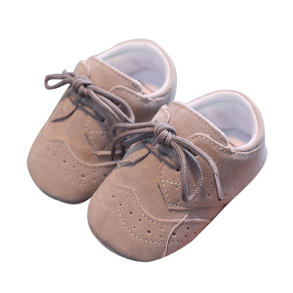 Otqutp Toddler Outdoor Shoes Spring and Summer Boys and Girls Baby Cute Soft Bottom Light Breathable and Comfortable Lace Up School Shoes(Grey,0-3 Months)