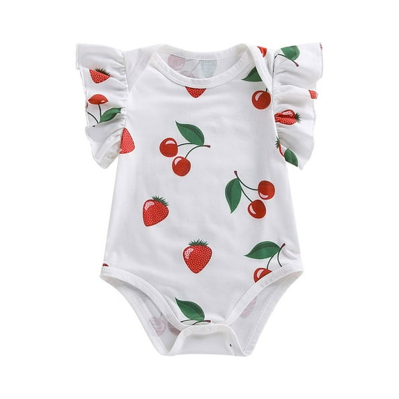 Otqutp Toddler Party Clothing Baby Girls Boys Flying Sleeve Born To Crawl Off Roading Cute Bodysuit Summer Romper 0 to 18 Months