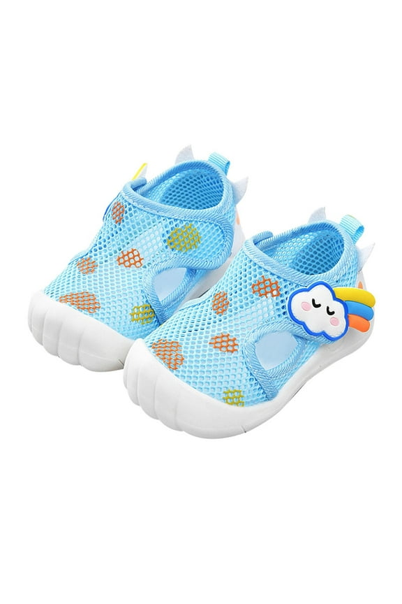 Toddler Pool Slide Sandals Foam Mesh Baby Boys Girls Closed Toe Slip On Shoes Summer Casual Beach Slides Shoes