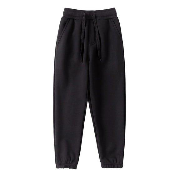 Otqutp Toddler Pull On Trousers with Pocket Children's Wear Boys' Pants Fall Children's Activewear Sweatpants Casual Sweatpants Pants(Black-2,4-5 Years)