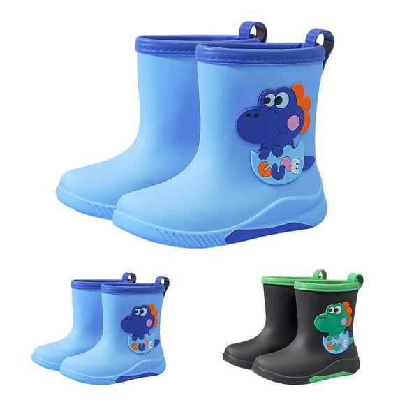 Otqutp Toddler Rain Boots Baby Rain Boots Short rain Boots for Toddler Easy-on Lightweight and Waterproof Outdoor Water Shoes