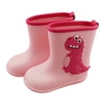 thumbnail image 1 of Otqutp Toddler Rain Boots Boys Girls Dinosaur Cartoon Rain Boots Kids Short Rainboots Easy-on Lightweight Waterproof, 1 of 3