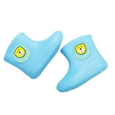 Otqutp Toddler Rain Boots for Boys Girls Water-proof Baby Kids Rain Boots With Easy-on Non Slip Rubber Snow Boots