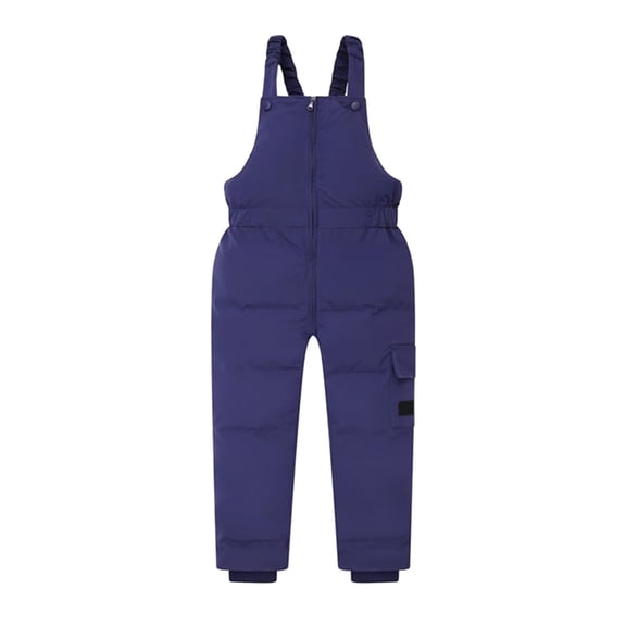 Otqutp Toddler Snow Bibs Boys Insulated Ski Pants Kids Waterproof Elastic Winter Warm Snowboard Bib Thicken Girls Overalls