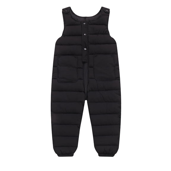 Otqutp Toddler Snow Pants Snowsuit Baby Waterproof Winter Clothes Quilted Puffer Down Jumpsuit Zip Up Warm Ski Bib Overalls