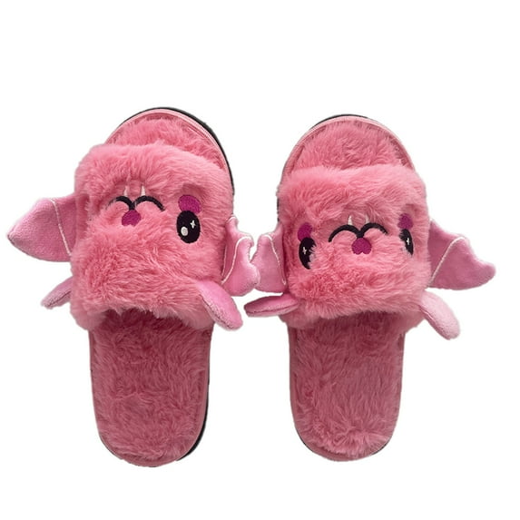 Otqutp Toddler Spring Summer Shoes Kid Boys Girls Slippers Cute Cartoon Bat Plush Slippers πππ₯π₯π¨π°πππ§ Party Indoor and Outdoor Shoes