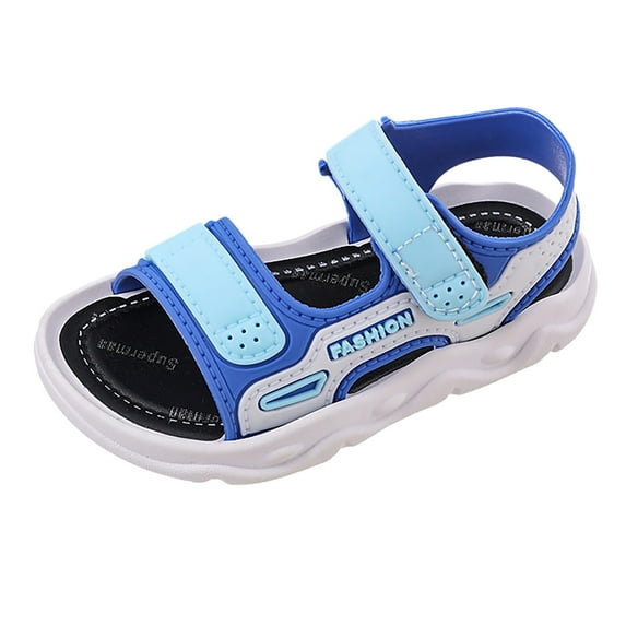 Otqutp Toddler Tennis Shoes Boys Fashion Comfortable Beach Sandals With Soft Soles Summer Adjustable Strap Open Toe Sandals
