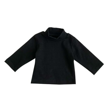 Otqutp Toddler Turtle Neck Clothes Baby Boys Girls Autumn Winter Long Sleeve Solid Tops High Collar Leggings Clothing for 0 to 3 Years