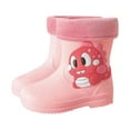 thumbnail image 1 of Otqutp Toddler Warm Lined Rain Boots Baby Kids Dinosaur Rain Shoes Children Waterproof Soft Rubber Shoes for Boys Girls, 1 of 3