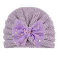 thumbnail image 1 of Otqutp Toddler Yoga Hat Baby Kids Boys Girls Beanie Bowknot Elastics Turban Hat Children Cap for 0 to 3 Years, 1 of 1