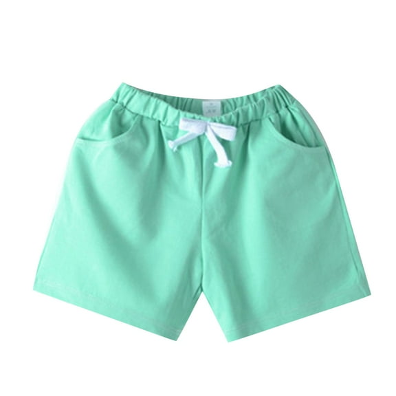 Otqutp Unisex Baby Pull On Shorts Children's Candy Colored Colored Cotton Shorts Sports Pants Spring Summer Elastic Waist Comfortable Casual Student Kindergarten Boys and Girls Shorts