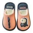 thumbnail image 1 of Otqutp Unisex Kids Cute Shoes Kids Shoes House Slippers Bedroom Home Slippers Cute Dinosaur Cotton Slippers Winter Indoor Outdoor Slippers for Boys Girls(Pink,2.5-3 Years), 1 of 3