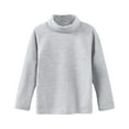 thumbnail image 1 of Otqutp Children Cute Clothes Toddler Girl Boys Solid Color Long Sleeve High Neck Base Coat with Warm Tops for 3 To 10 Years, 1 of 4
