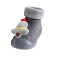 thumbnail image 1 of Otqutp Toddler Baby Kids Girls Boys Christmas 3D Slipper Socks Shoes Prewalker Soft Bottom Warm Socks Children Crib Shoes Warm Shoes for Winter(Grey,12-18 Months), 1 of 6
