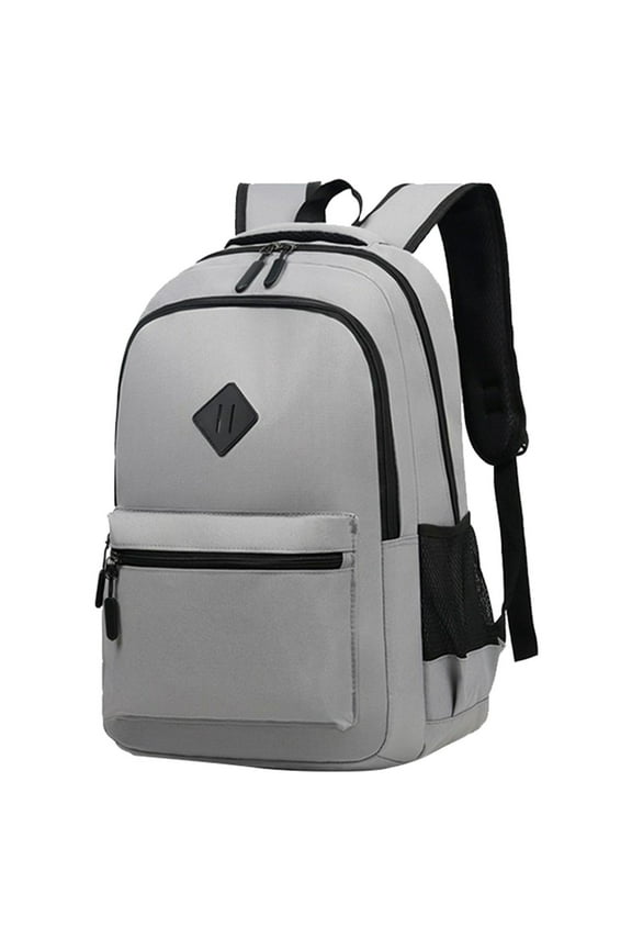 Unisex Travel Backpack Classic Bag Adults and Teens Bag with USB Port for High Travel College Work Travel for Women Men(Grey,One Size)