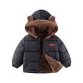 thumbnail image 1 of Otqutp Winter Coat for Baby Boys Girls Jacket Toddler Winter Coats Fashion Warm Puffer Jackets Kids Down Alternative Outerwear(Black,2-3 Years), 1 of 3