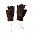 thumbnail image 1 of Otqutp Winter Ladies Outdoor Mittens Winter USB Warm Gloves Hand Warming Hiking Driving Running Riding Heart Of Hand Back Of Hand Reversible USB Heated Gloves(Coffee,One Size), 1 of 9