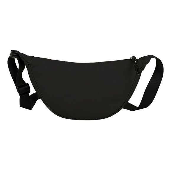 Otqutp Women Crossbody Bag Adjustable Strap Zipper Large Capacity Casual Nylon Ladies Single Shoulder Dumpling Bag Daily Use(Black,One Size)