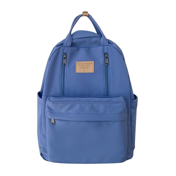 Otqutp Women and Men Bag Female College Students Simple Senior Sense High Travel Junior High Travel Students Large Capacity Backpack Computer Backpack(Blue,One Size)
