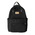 thumbnail image 1 of Otqutp Women and Men Bag Female College Students Simple Senior Sense High Travel Junior High Travel Students Large Capacity Backpack Computer Backpack(Black,One Size), 1 of 1