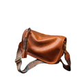 thumbnail image 1 of Otqutp Women's 2025 Stylish Leather Crossbody Bag Solid Color Casual Adjustable Strap Zipper Shoulder Bag for Casual Traveling Hiking(Brown,One Size), 1 of 1