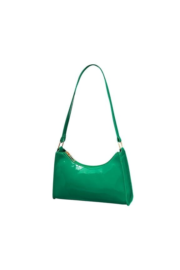 Women's Artificial Leather Tote Bag Square Bag Satchel Purse Handbags Ladies Shoulder Bag Crossbody Bags for Casual Traveling Hiking(Green,One Size)