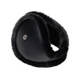 thumbnail image 1 of Otqutp Women's Valentine's Day Ear Cover Winter Warm Earmuffs Soft and Warm Knitted Plush Earmuffs Cold Earmuffs for Men Women Outdoor Activities(Black,One Size), 1 of 4