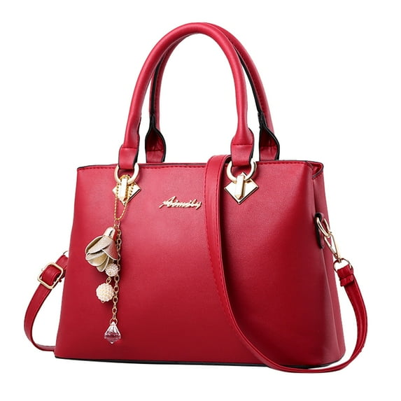 Otqutp Womens Tote Bag Fashion Handbags Ladies Purse Satchel Shoulder Bags Tote Leather Bag for Ladies Leather Tote Bag Purse and Handbags(Wine,One Size)