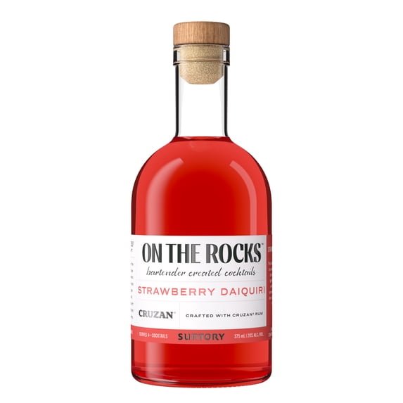Otr-On the Rocks Crafted with Cruzan Rum Strawberry Cocktail, 375 ml Bottle, 20.0% ABV