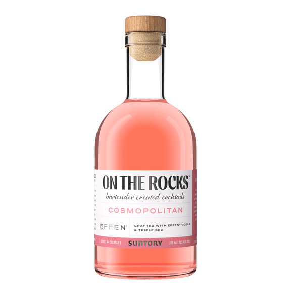 Otr-On the Rocks The Cosmopolitan Crafted with Effen Vodka Cranberry Cocktail, 375 ml Bottle, 20% ABV