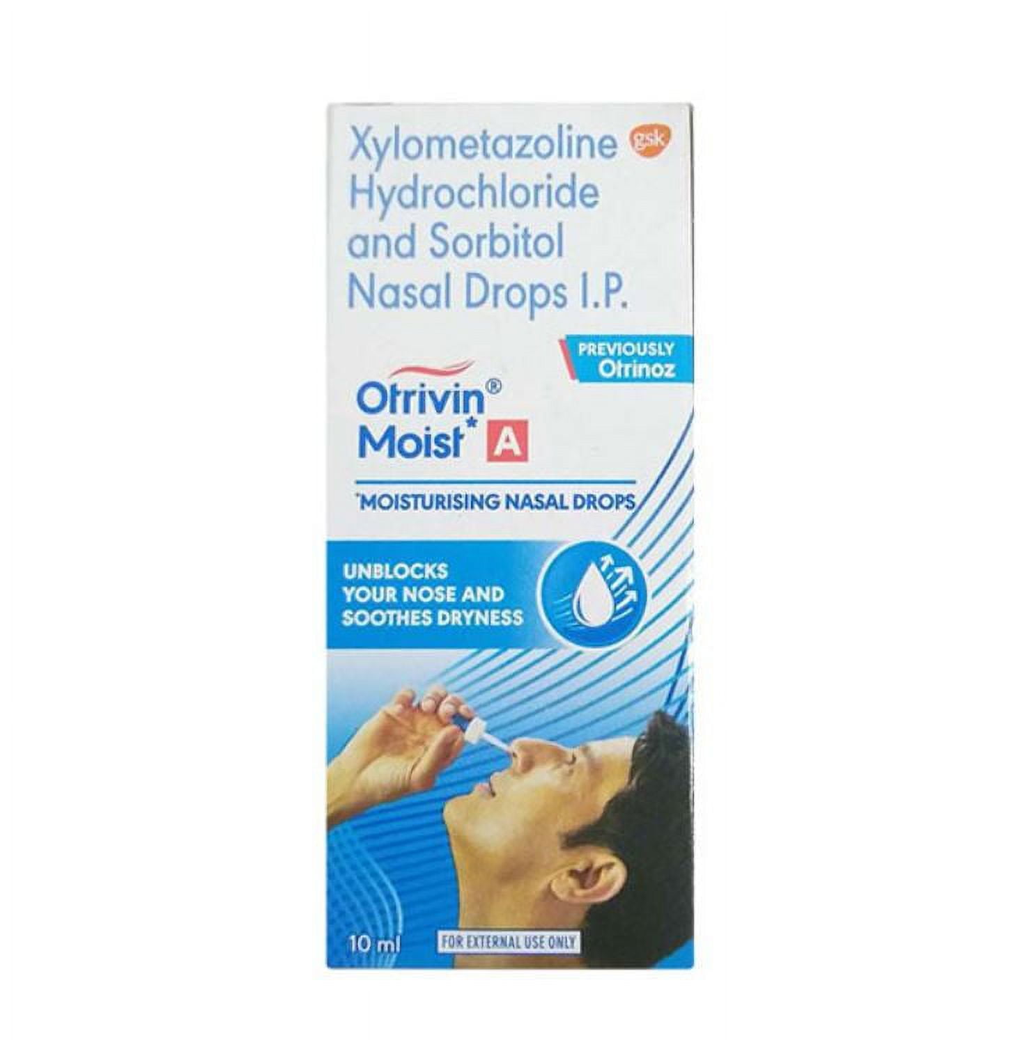 Otrivin Moist A Moisturising Nasal Drops Cold & Cough Nasal Sprays Otrivin Moist A